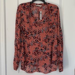 Abercrombie & Fitch HiLo Long sleeve Sz M Blouse